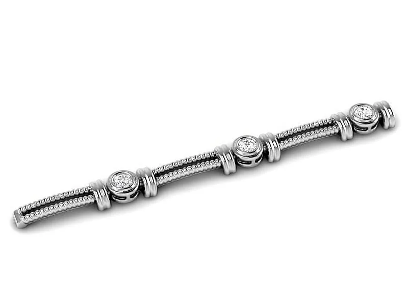 0.50-1.00 CT Round Cut Lab Grown Diamonds - Diamond Bracelet