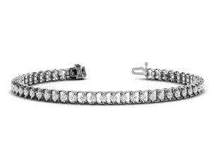 1.00-3.00 CT Round Cut Lab Grown Diamonds - Tennis Bracelet