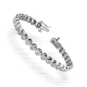 1.10-6.00 CT Round Cut Diamonds - Tennis Bracelet