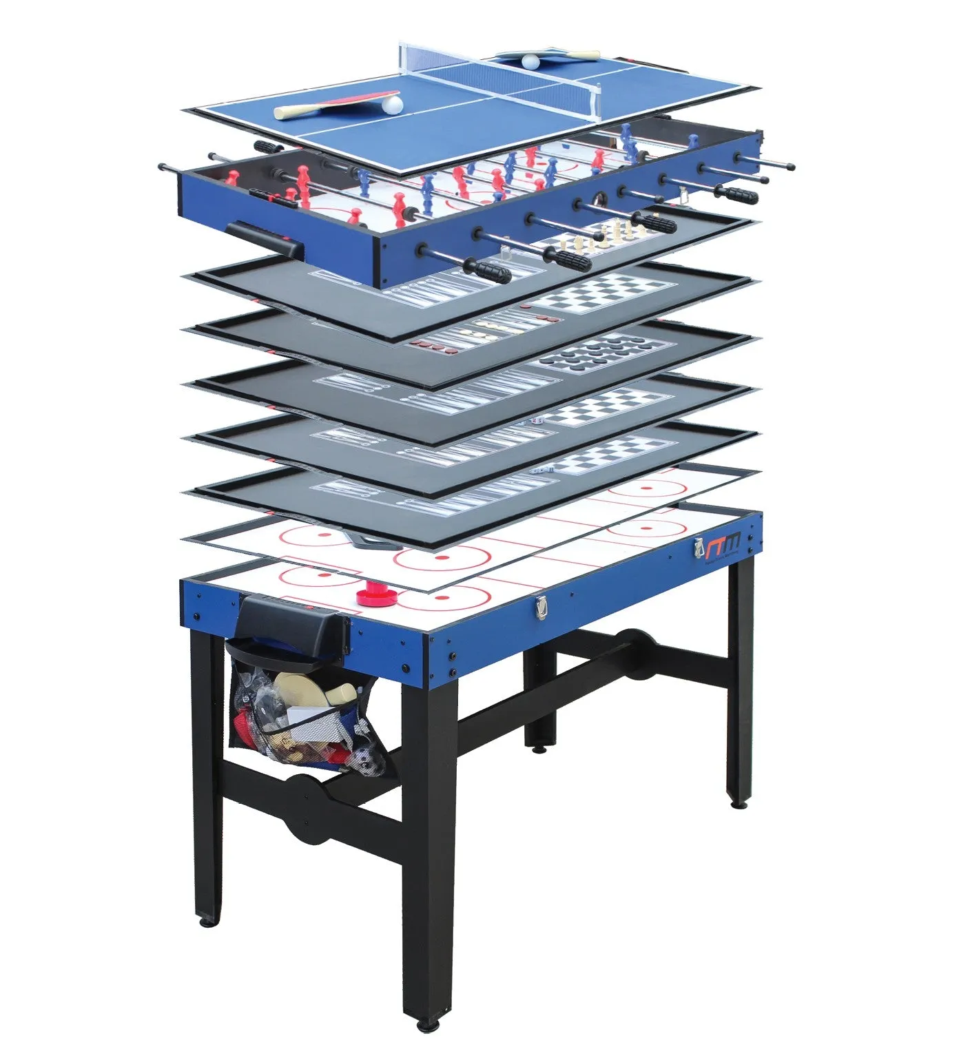 12-in-1 Combo Game Table Set, Compact, MDF, Multi