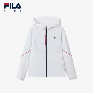 (140-170cm) FILA KIDS ART IN SPORTS PERFORMANCE TENNIS Boy's Sun-proof Jacket in White