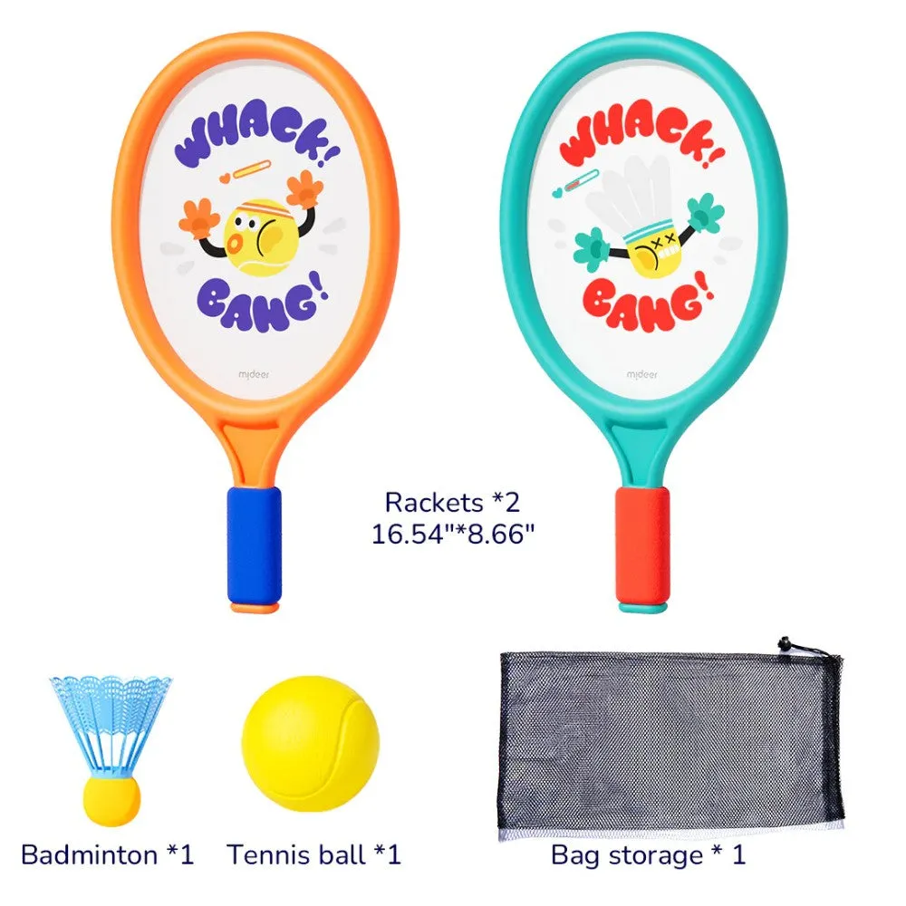 2-in-1 Badminton & Tennis Racket Set