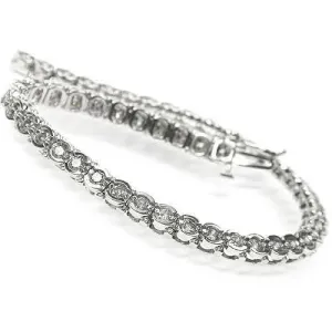 2.00-3.00 CT Round Cut Diamonds - Tennis Bracelet