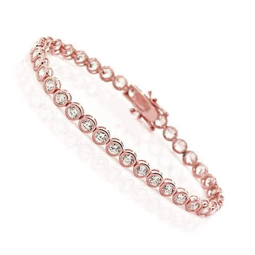 2.10-4.00 CT Round Cut Diamonds - Tennis Bracelet