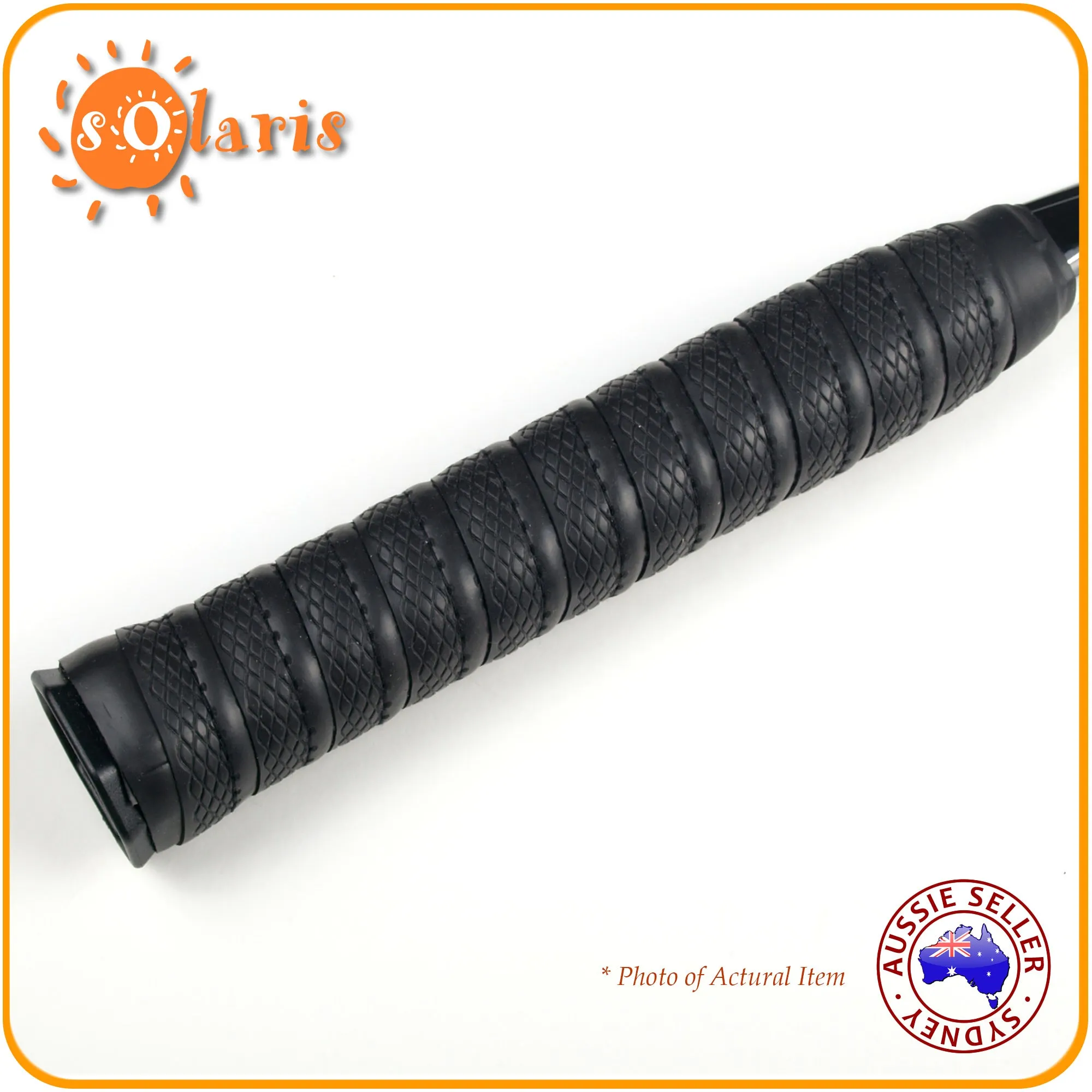 2X Ultra Contour Cushioned Replacement Tennis Racquet Grips with Stitched Ridge - Black