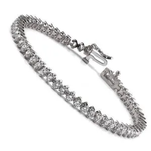 3.00-5.00 CT Round Cut Diamonds - Tennis Bracelet