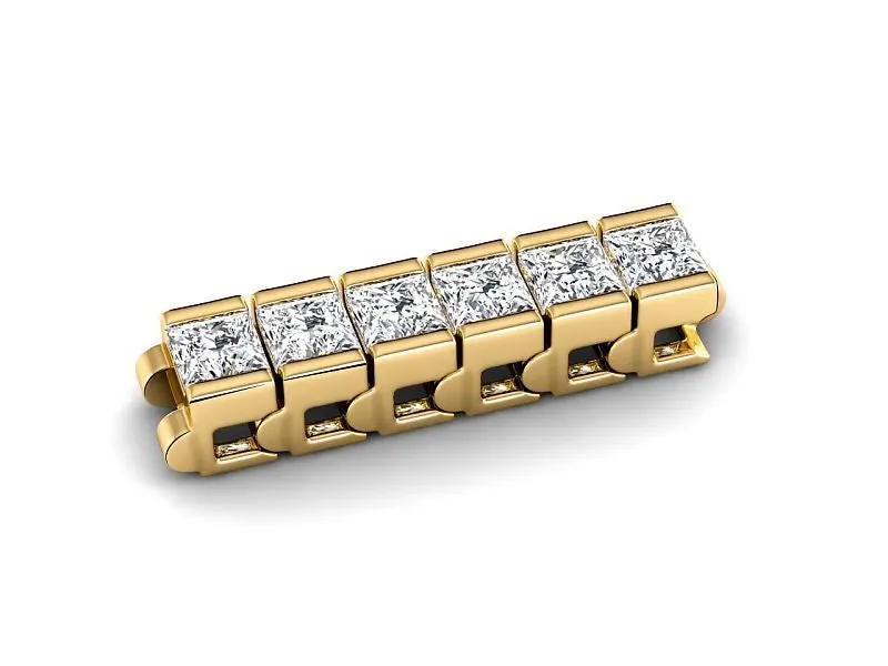 4.00-14.50 CT Princess Cut Lab Grown Diamonds - Tennis Bracelet