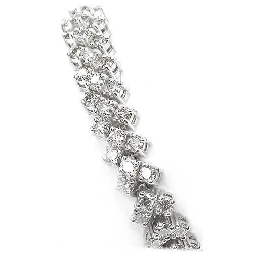 4.10-8.80 CT Round Cut Diamonds - Tennis Bracelet