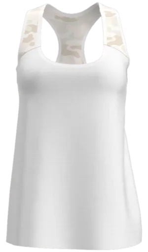 AB SPORT White Camo Ladies Tennis Racerback Tank TT102 - CAMO