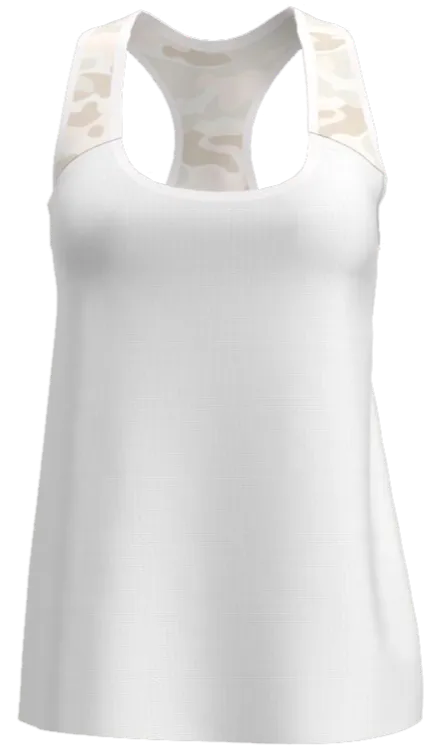 AB SPORT White Camo Ladies Tennis Racerback Tank TT102 - CAMO