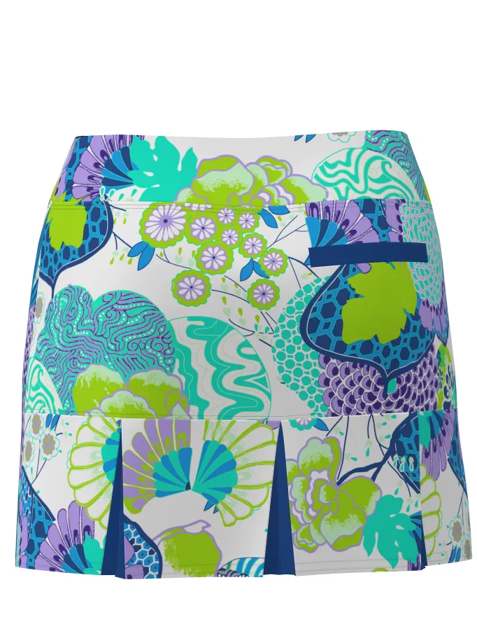 AB SPORT Women's Japanese Garden Print TENNIS SKIRT BSKT05-JPGW3N