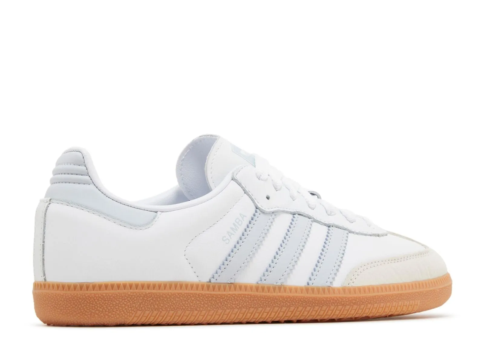 Adidas Samba OG Womens (White Halo Blue Gum, US Footwear Size System, Adult, Women, Numeric, Medium, 8)