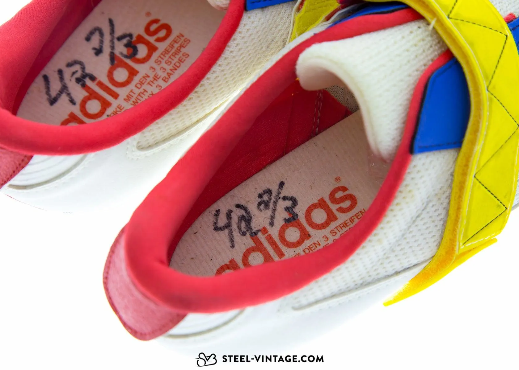 Adidas Tanarg Blue Yellow Red Shoes NOS 42 2/3