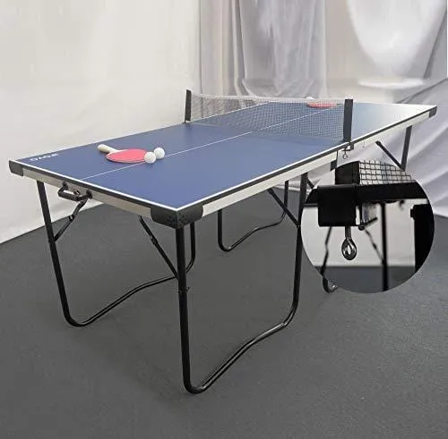 AIPINQI 6ft Table Tennis Table, Foldable Portable & Strong Indoor & Outdoor Table