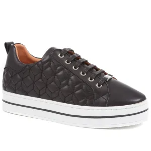 Alexandrite Leather Quilted Trainers - ALEXANDRITE / 323 645