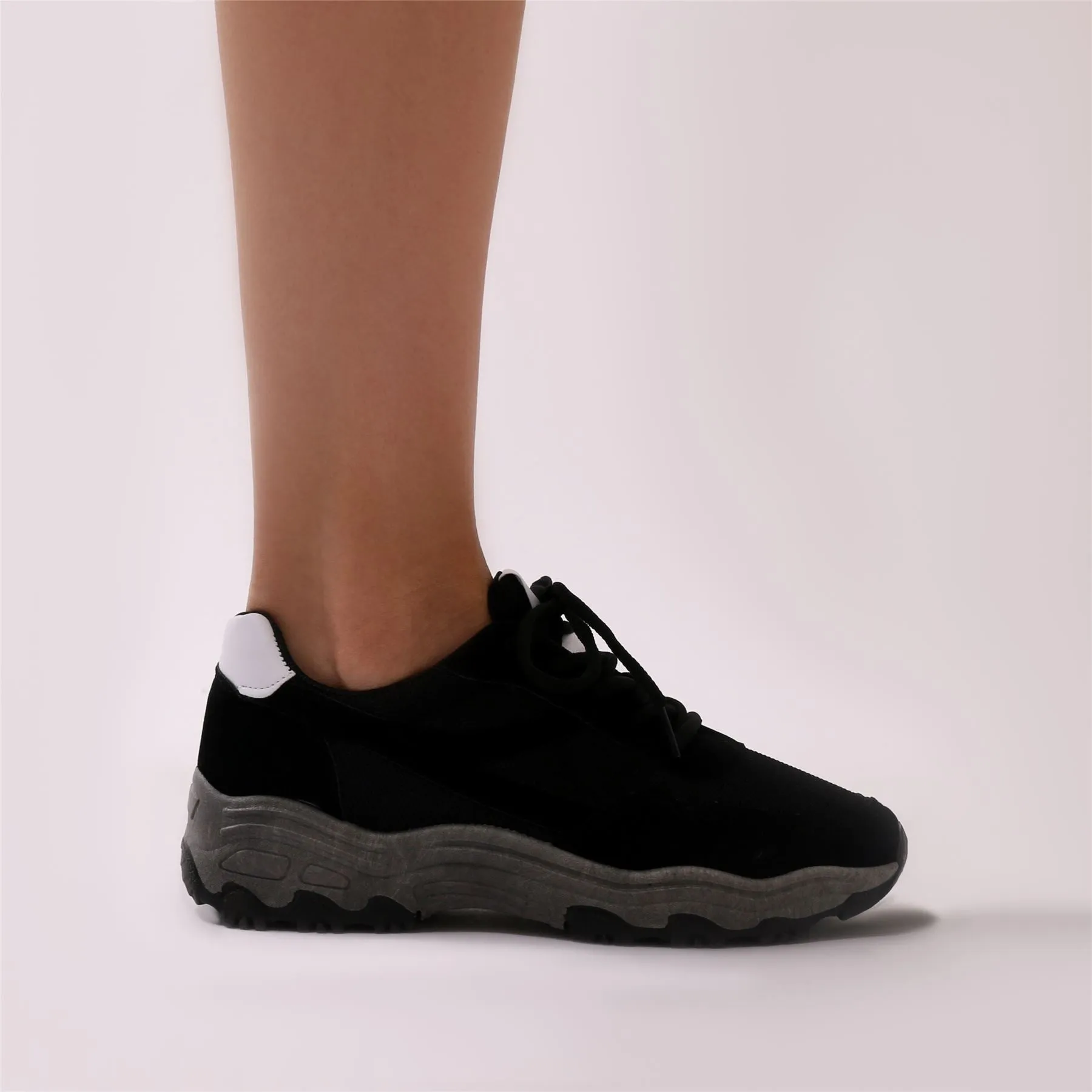 Angst Chunky Trainers in Black