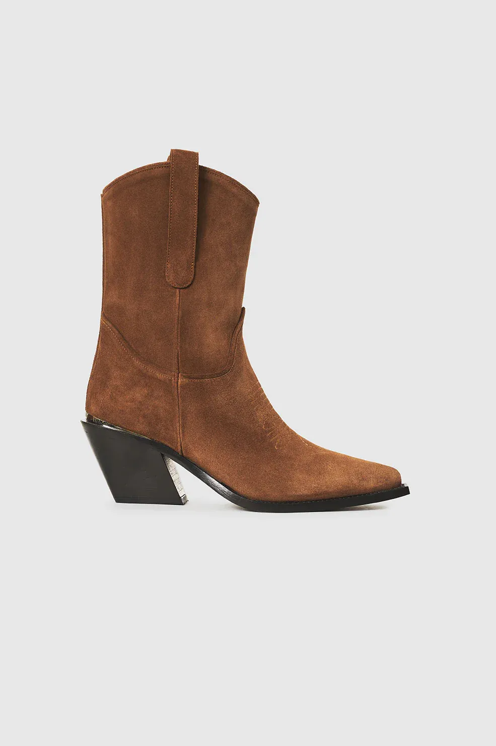 Anine Bing - Mid Tania Boots in Toffee Suede