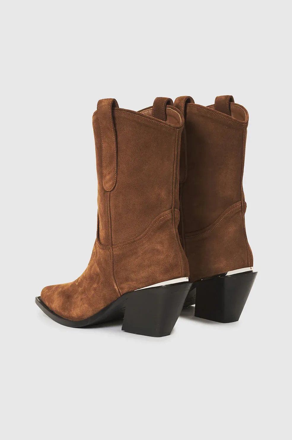 Anine Bing - Mid Tania Boots in Toffee Suede