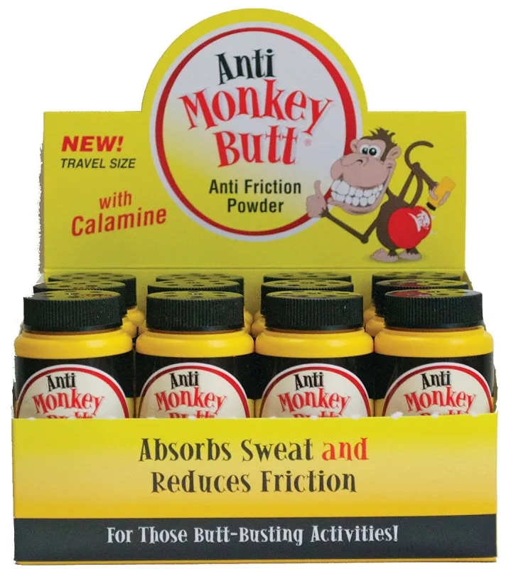 Anti Monkey Butt 817015 Anti-Friction Powder, Powder, 1.5 oz Bottle :EA: QUANTITY: 12