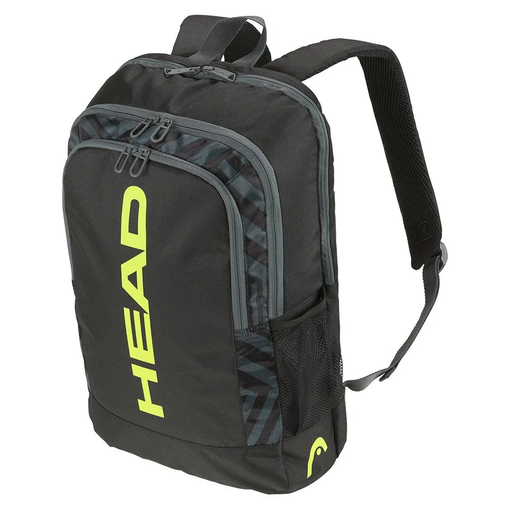 Base 17L Tennis Backpack Black and Yellow