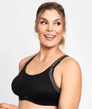 Berlei Pro Elite Mesh Crop Sports Bra - Black