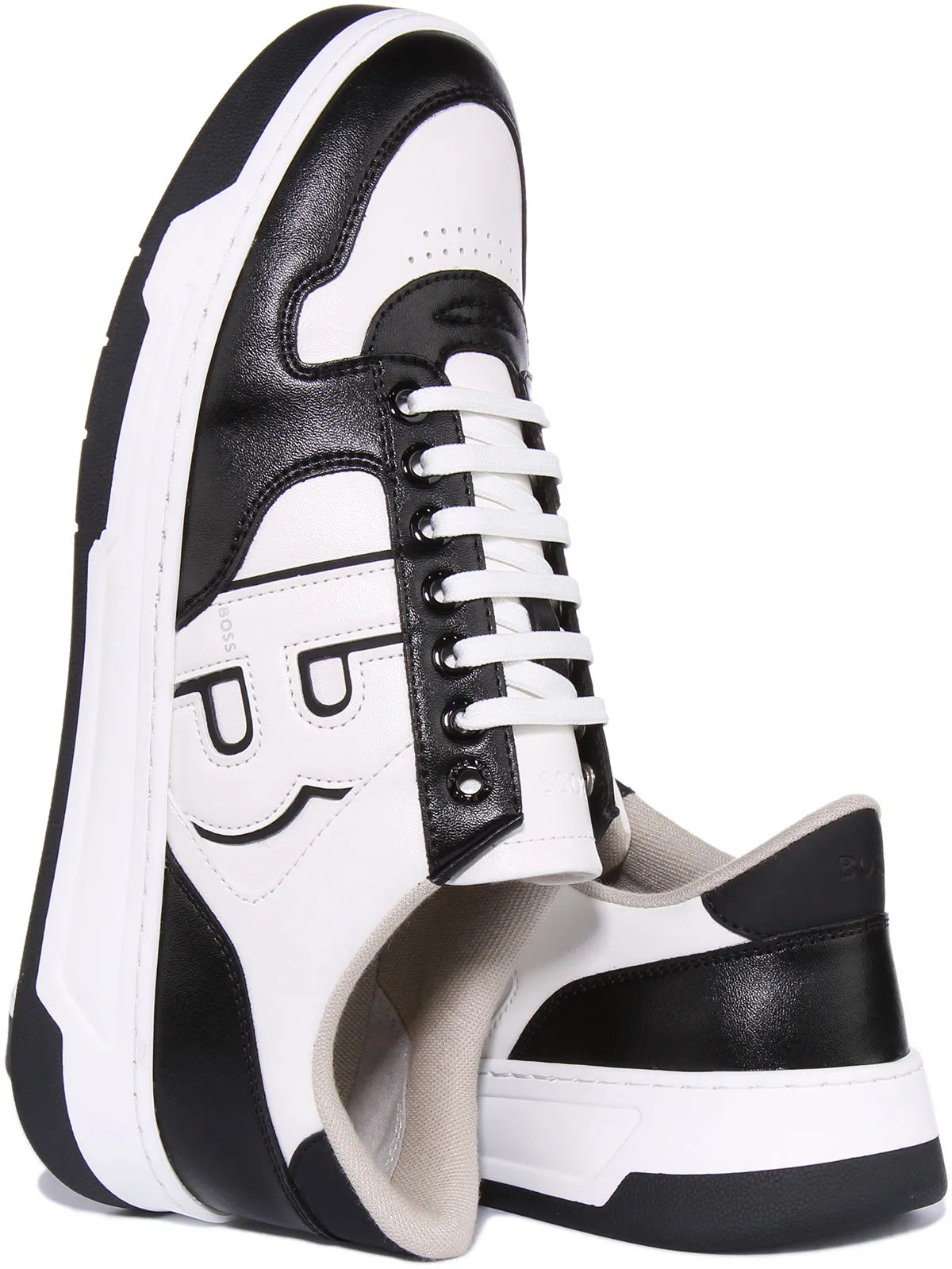 Boss Baltimore Tennis In Black White For Men