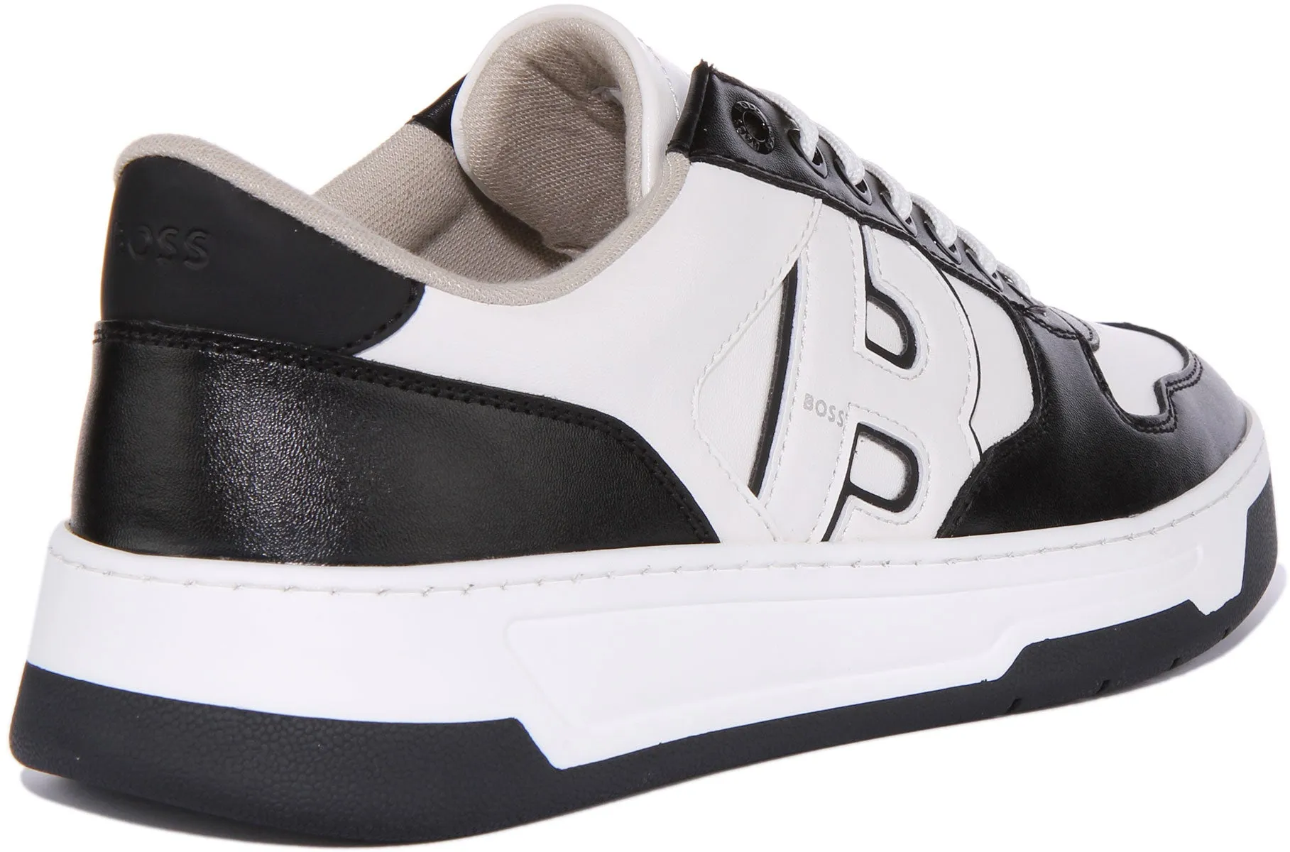 Boss Baltimore Tennis In Black White For Men