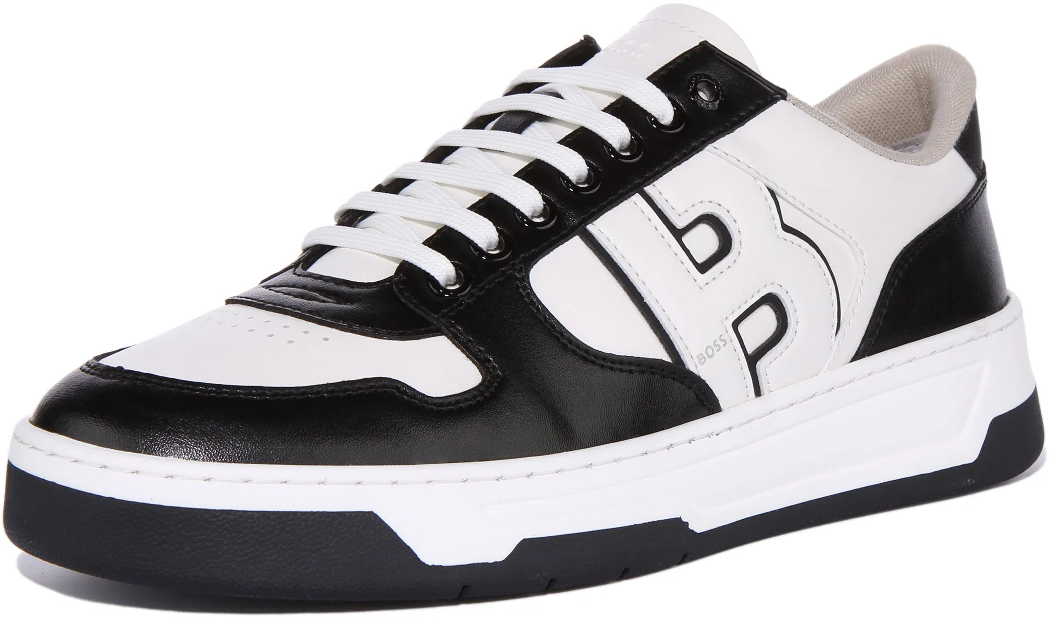 Boss Baltimore Tennis In Black White For Men