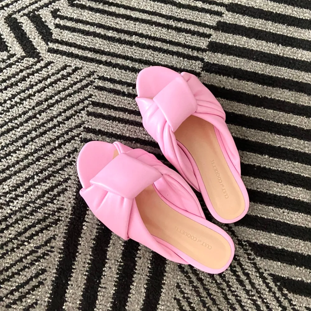 Brigitte Knotted Blush Pink Flats