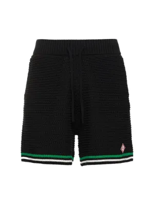 Casablanca   Knit cotton tennis shorts 