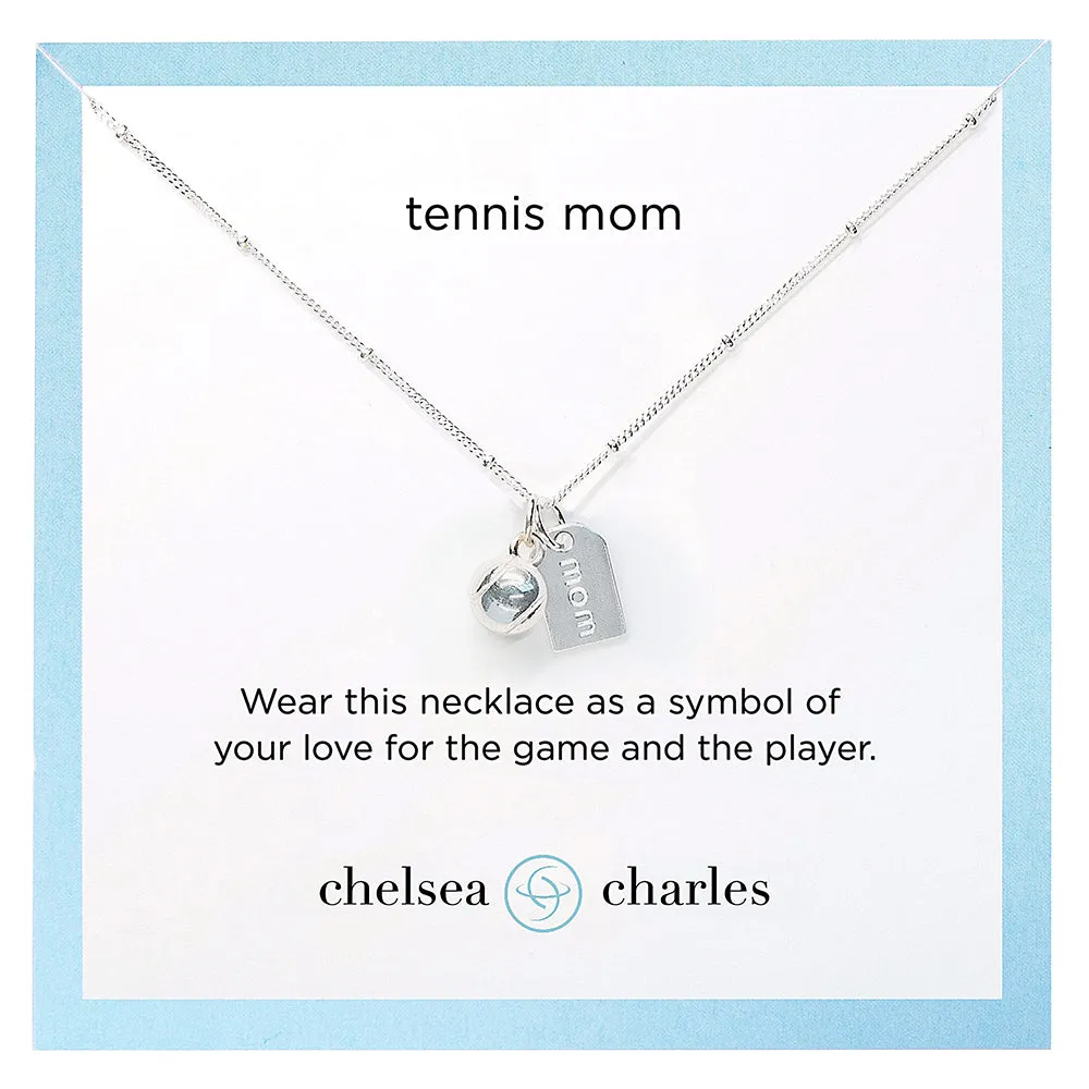 CC Sport Tennis Mom Double Charm Necklace