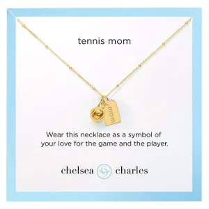 CC Sport Tennis Mom Double Charm Necklace