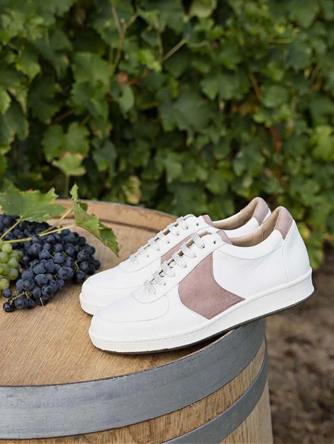 Cepage Grape Leather Unisex Vegan Sneakers | Rose