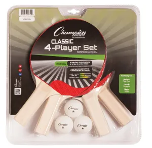 Champion Sports Four Player Table Tennis Set