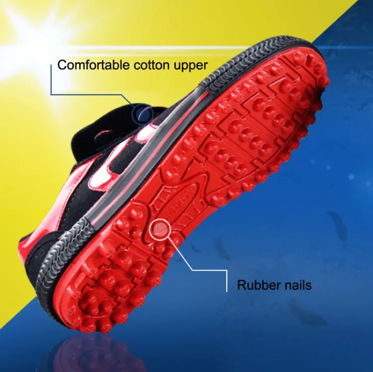 Children Soccer Shoes Antiskid Wear-Resistant Nylon Fastener Football Training Shoes, Series 2