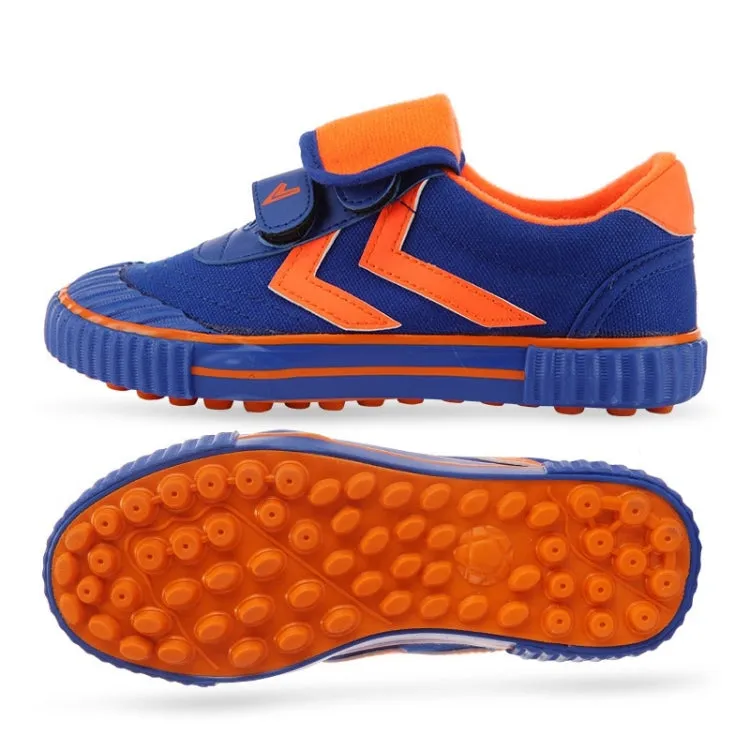 Children Soccer Shoes Antiskid Wear-Resistant Nylon Fastener Football Training Shoes, Series 2