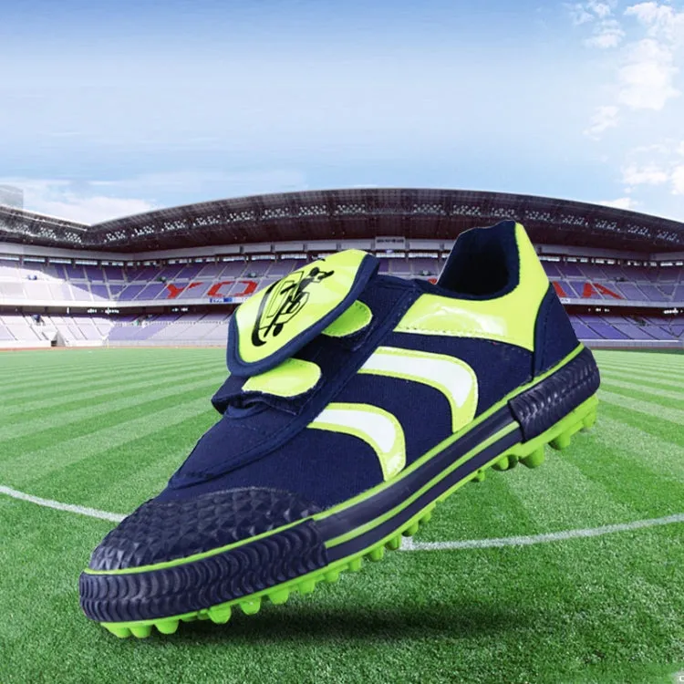 Children Soccer Shoes Antiskid Wear-Resistant Nylon Fastener Football Training Shoes, Series 2