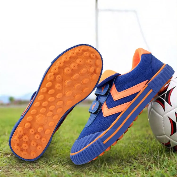 Children Soccer Shoes Antiskid Wear-Resistant Nylon Fastener Football Training Shoes, Series 2