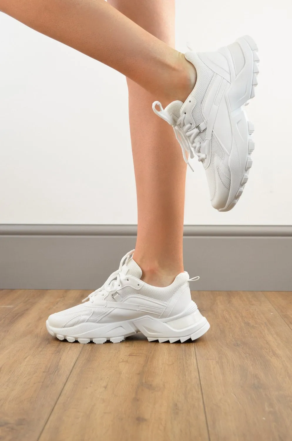 Chunky Womens White Trainer