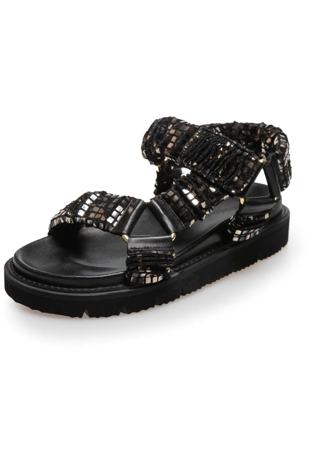 Copenhagen Shoes - Keep Walking Glitter - 010 Glitter Black/Gold