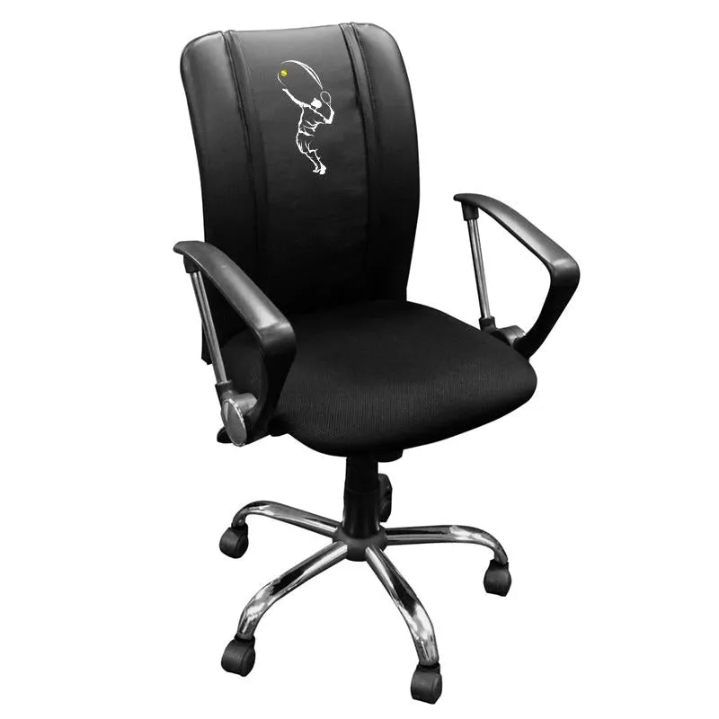 Curve Task Chair with Tennis Man Logo Panel