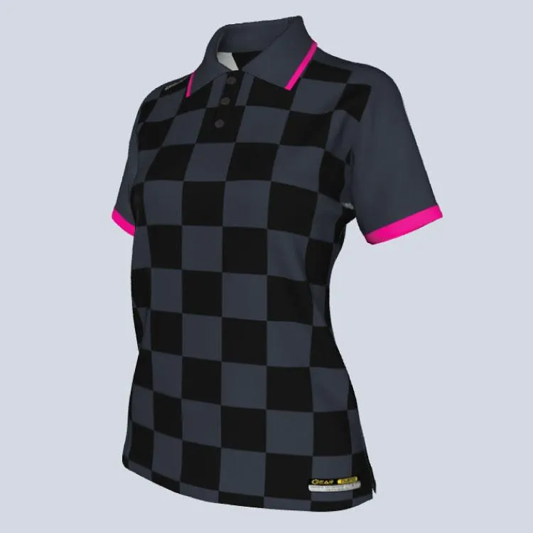 Custom Ladies Checker Polo