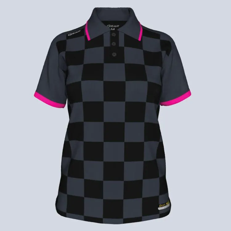 Custom Ladies Checker Polo