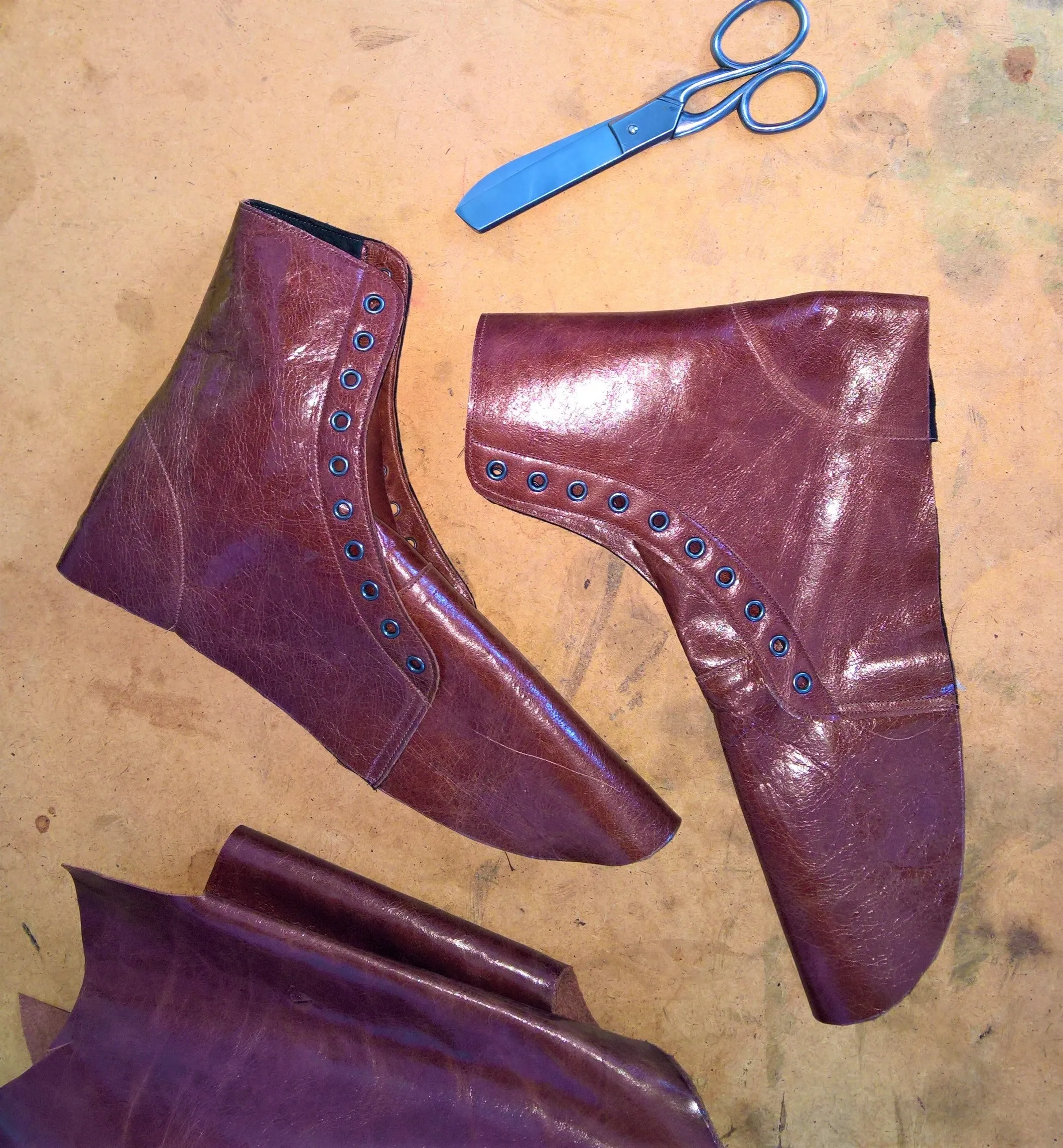 CUSTOM MADE Chestnut Brown Tightrope Boots