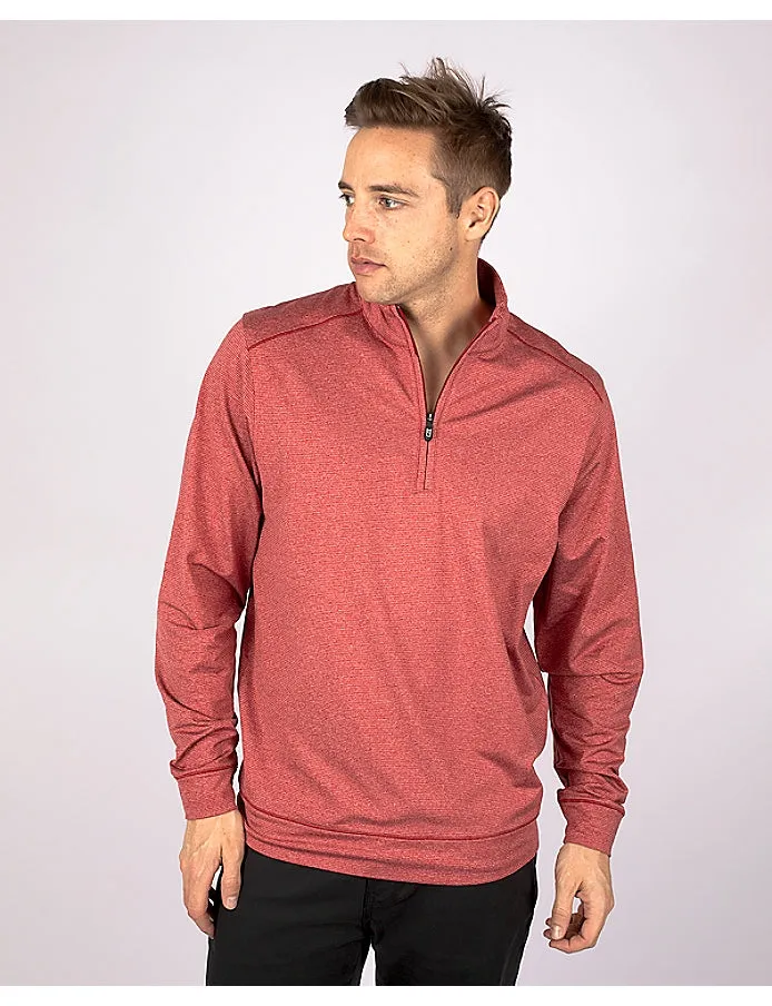 Cutter & Buck - Shoreline Heathered Quarter Zip Mens Pullover