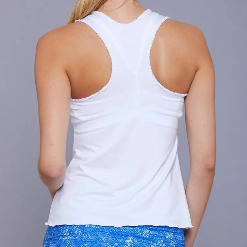 Denise Cronwall Racerback Top - White