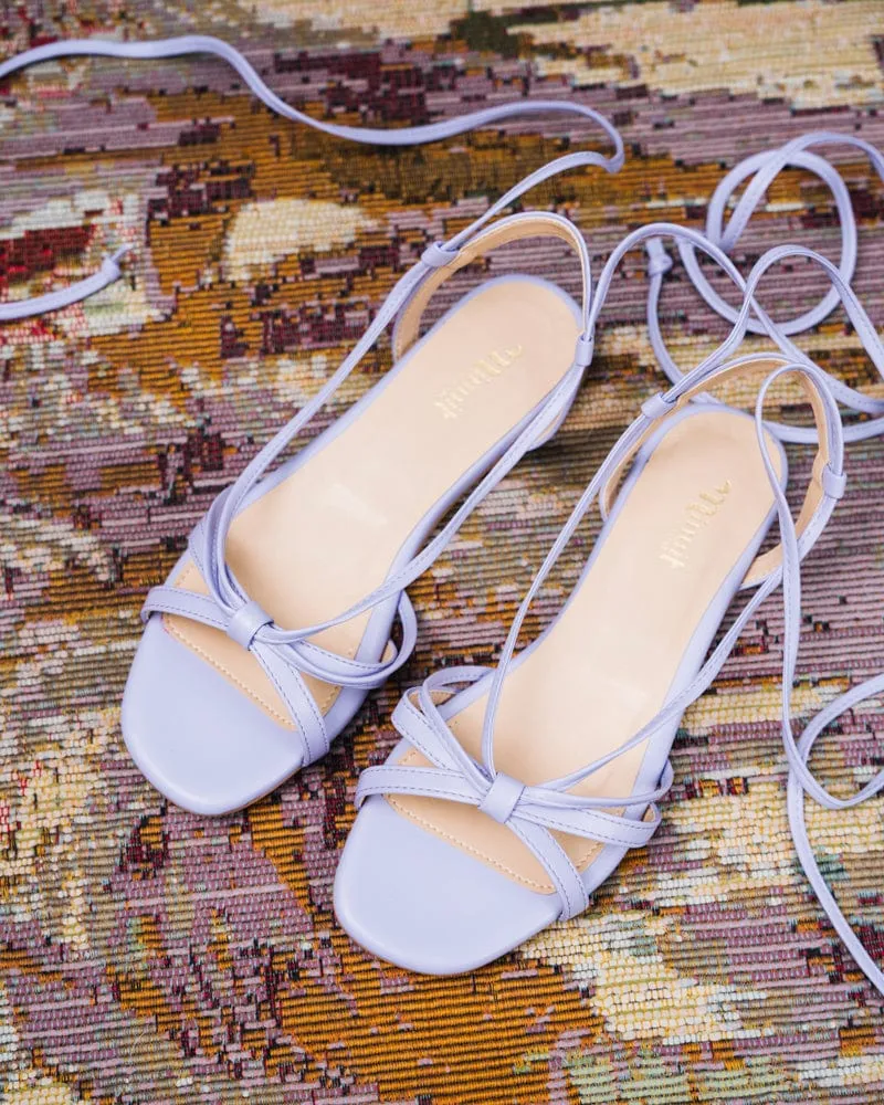 Dora Vegan Recycled Grain Sandals | Lavender