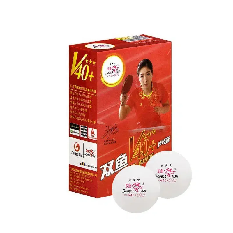 Double Fish 3 Star V40  Table Tennis Balls with Seam