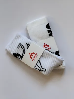 Double Pack Tennis Socks White