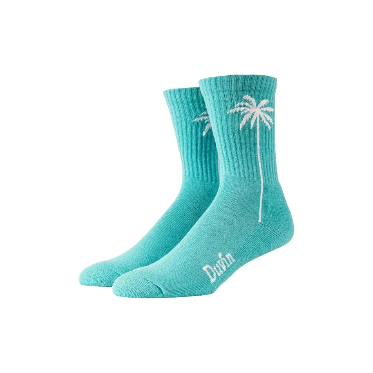 Duvin - "Sabal Palm Sock" (Teal) - Soft OS